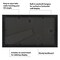 Americanflat 6.5x12 CD & Album Art Display - 4.5x.4.5 Opening for Album Cover & 4.5x.4.5 Opening for Compact Disc with Mounting Board - Shatter Resistant Glass - Hanging Hardware with Easel - Black